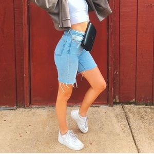 Top shop custom cut shorts